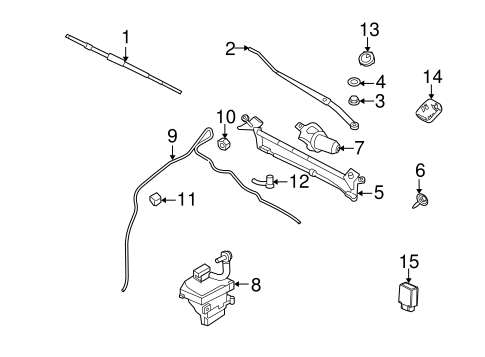 Body/Wiper & Washer Components for 2011 Ford Fusion #1