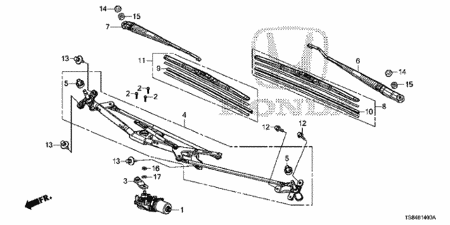 Front Windshield Wiper for 2012 Honda CIVIC COUPE #0