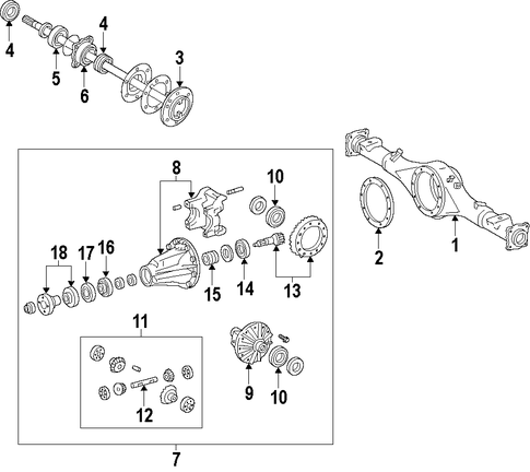 UNIVERSALS & REAR AXLE/DIFFERENTIAL for 2015 Toyota Tundra #1