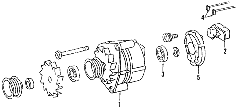 Alternator for 1987 Mercedes-Benz 260 E #0