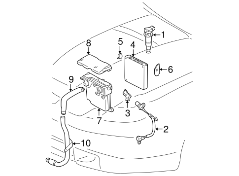 Ignition System for 2000 Toyota Celica #0