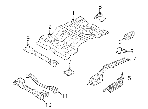 Fusion REAR FLOOR & RAILS 2
