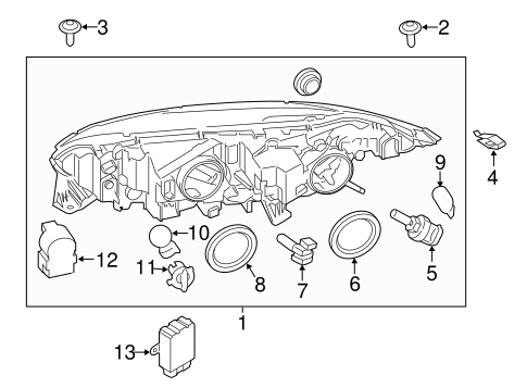 Electrical/Bulbs - Chassis for 2016 Ford Transit Connect #1