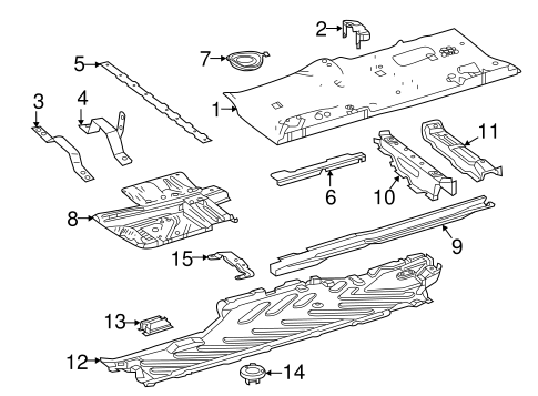 Floor & Rails for 2015 Mercedes-Benz C 300 #0