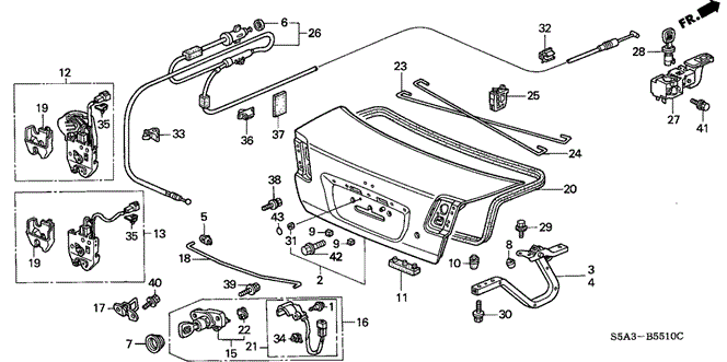 Body/Air Conditioning/Trunk Lid for 2003 Honda CIVIC SEDAN #1