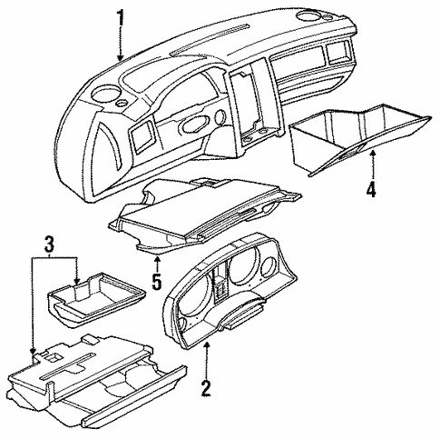 Instrument Panel for 1990 Audi 80 Quattro #0