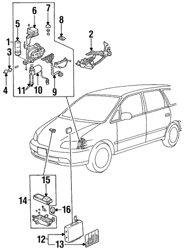 OEM Honda 39795-ST7-000 - Info Label OEM Honda 39795-ST7-000 - Info Label