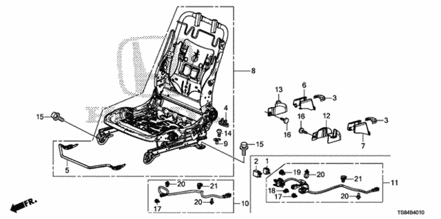 Front Seat Components (Driver Side) for 2012 Honda CIVIC COUPE #0