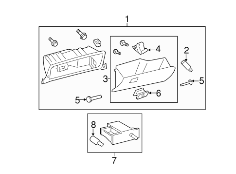BODY/GLOVE BOX for 2005 Toyota Avalon #1