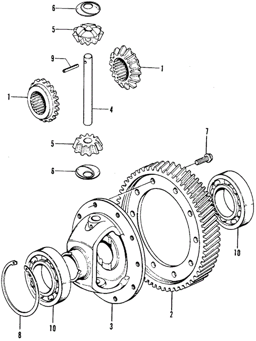 TRANSMISSION - MANUAL/DIFFERENTIAL GEAR for 1975 Honda CIVIC 1200 HATCHBACK #1