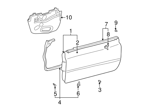 Body/Door & Components for 2002 Toyota Solara #1