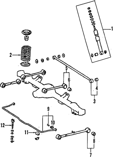 REAR SUSPENSION/RIDE CONTROL for 2007 Toyota 4Runner #1