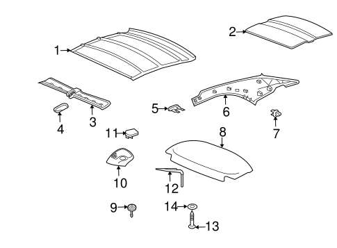 911 INTERIOR TRIM - TOP