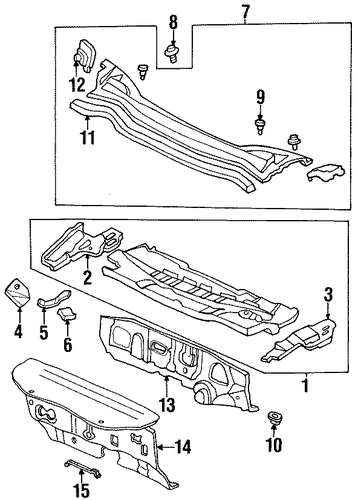 Bracket, Dashboard Insulator Bracket, Dashboard Insulator