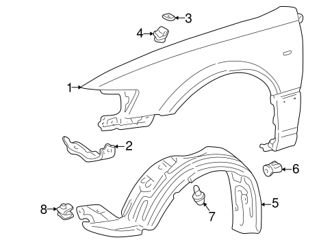 BODY/FENDER & COMPONENTS for 2001 Toyota Camry #1