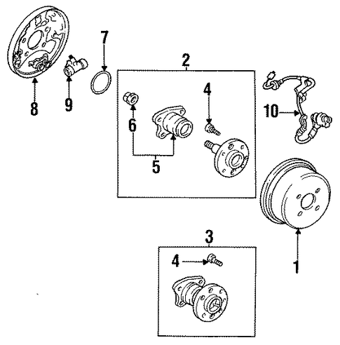 BRAKES/ANTI-LOCK BRAKES for 1996 Toyota Corolla #2
