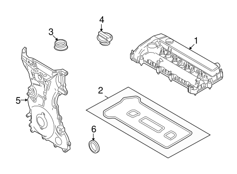 Engine/Valve & Timing Covers for 2011 Ford Fusion #1