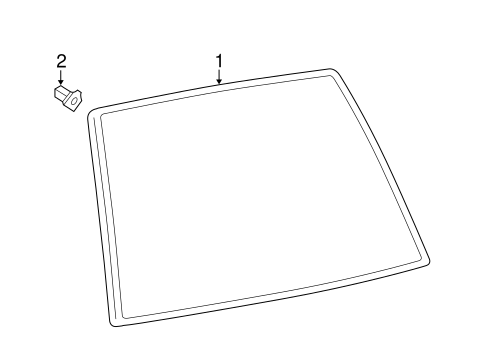 BODY/GLASS & HARDWARE - BACK for 1997 Toyota RAV4 #1
