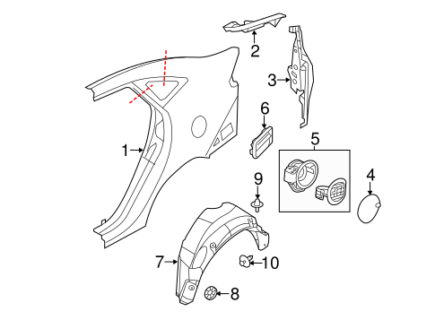 Body/Quarter Panel & Components for 2017 Ford Fiesta #1