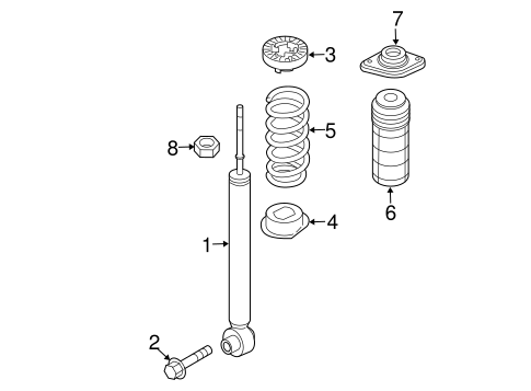 Rear Suspension/Shocks & Components for 2014 Nissan Pathfinder #1