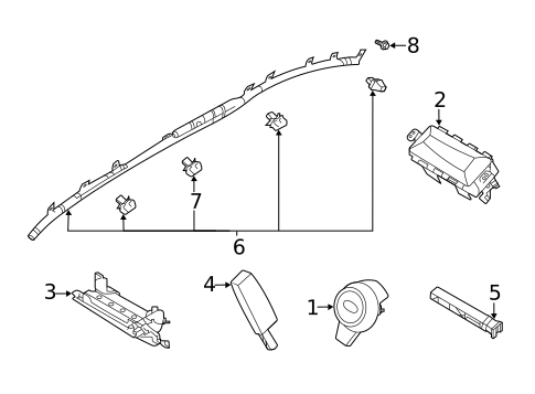 Air Bag Components for 2020 Subaru Legacy #0