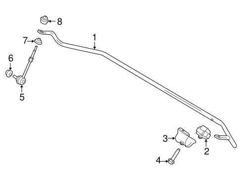Rear Suspension/Stabilizer Bar & Components for 2013 Ford Escape #2