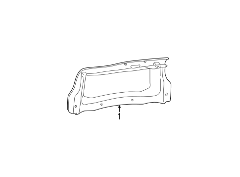 Body/Interior Trim - Trunk for 2000 Ford Taurus #1