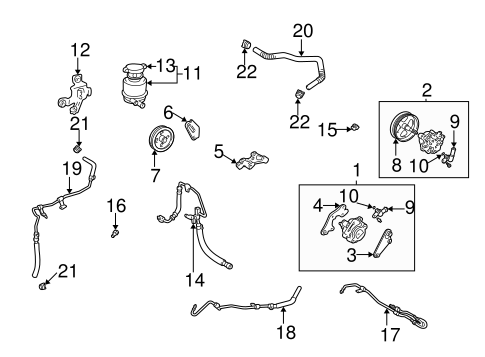 STEERING/PUMP & HOSES for 2003 Toyota Camry #2