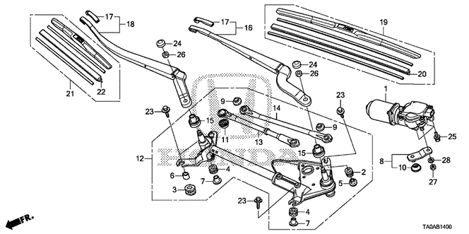Electrical/Exhaust/Heater/Fuel/Front Windshield Wiper for 2012 Honda ACCORD SEDAN #1