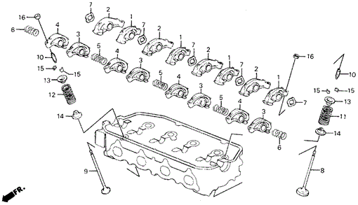 ENGINE/VALVE - ROCKER ARM for 1990 Honda CIVIC 5-DOOR #1