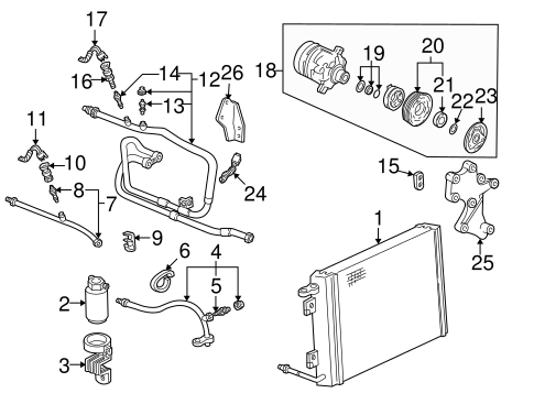HVAC/CONDENSER, COMPRESSOR & LINES for 1995 Chevrolet Camaro #2