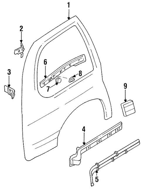 Side Panel & Components for 1995 Nissan Quest #0