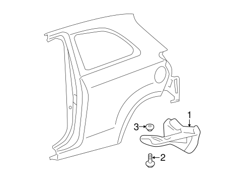 BODY/EXTERIOR TRIM - QUARTER PANEL for 2012 Toyota Yaris #1