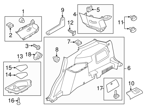 Police Interceptor Utility INTERIOR TRIM - QUARTER PANELS 2