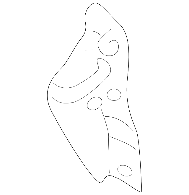 8617500 Деталь MOUNT BRACE, LEFT