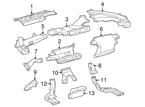 BODY/DUCTS for 2010 Toyota Prius #1