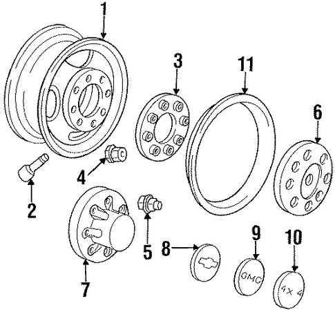 K3500 Pickup COVERS & TRIM 3