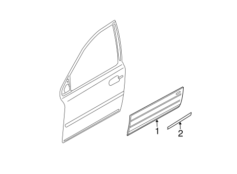 XC90 EXTERIOR TRIM - FRONT DOOR 2