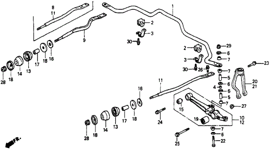 Front Lower Arm for 1991 Honda ACCORD SEDAN #0