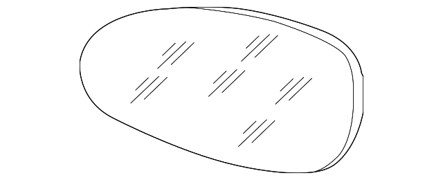 997-731-035-04 Деталь MIRROR GLASS, LEFT