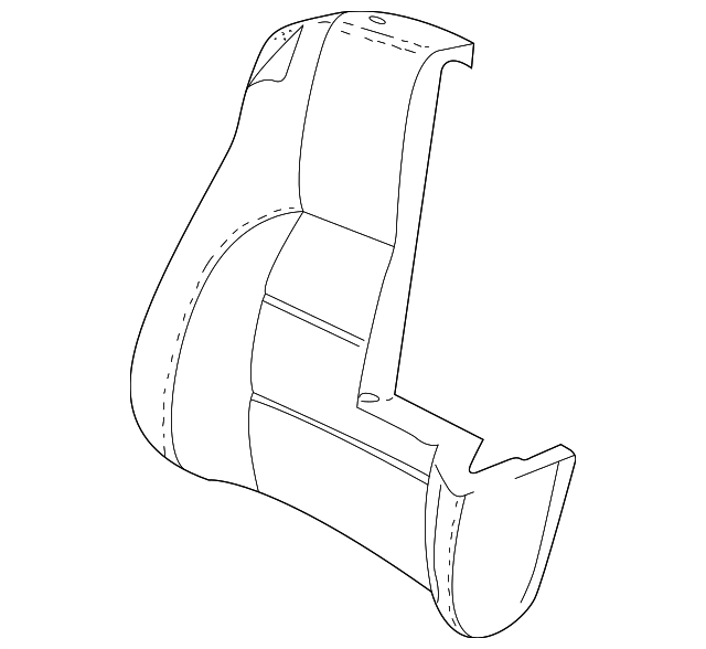 GNC4310EBLFL Деталь SEAT BACK COVER, RIGHT