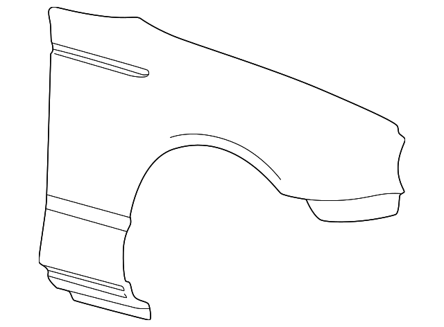 1W6Z-16005-AA Деталь FENDER, RIGHT