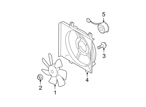 Condenser Fan for 2005 Subaru Legacy #0