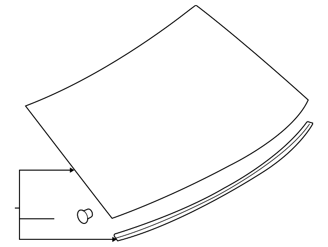 BE5Z-5442006-A Деталь BACK GLASS