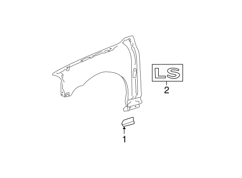 LS EXTERIOR TRIM - FENDER