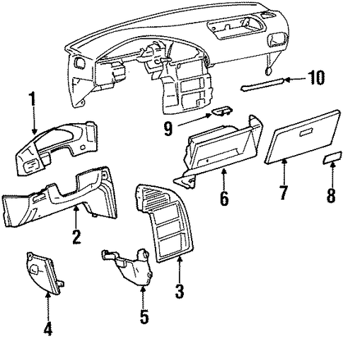 Villager INSTRUMENT PANEL COMPONENTS