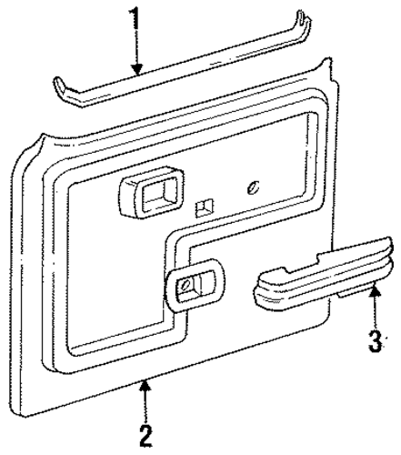 F-350 INTERIOR TRIM - REAR DOOR
