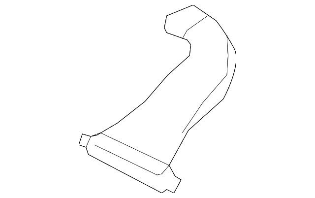 1286211 Деталь DEFROSTER DUCT, RIGHT
