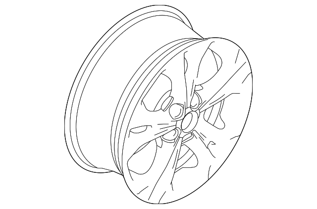 BE5Z-1007-B WHEEL, ALLOY