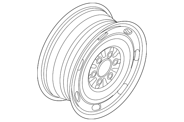 6E5Z-1015-BA WHEEL, STEEL